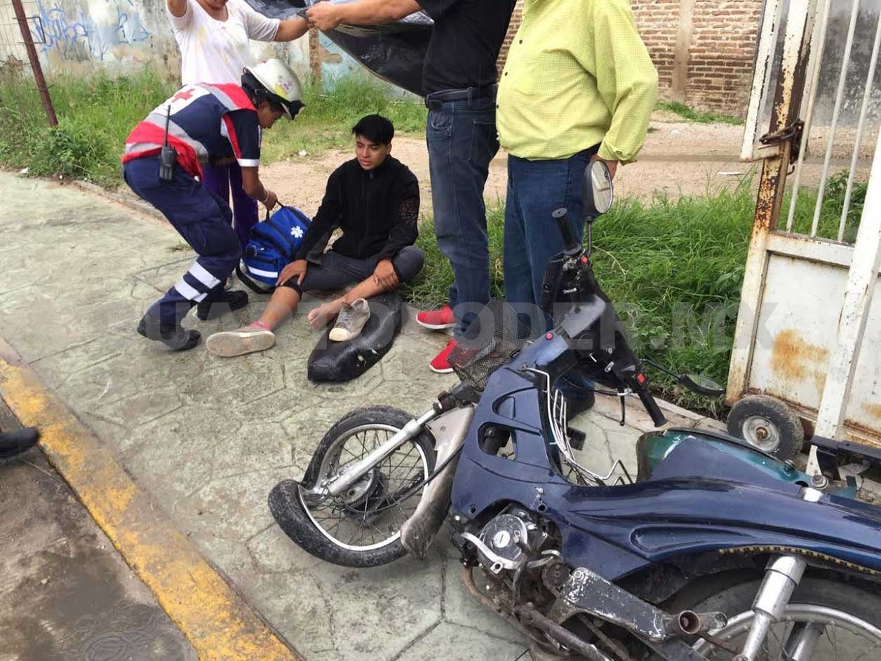 Un Imprudente Motociclista Provoc Accidente