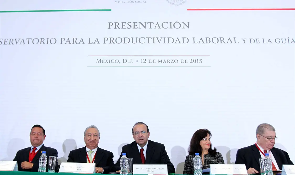 Informe de Resultados de la Reforma Laboral presentado por el titular de la STPS, Alfonso Navarrete. NTX