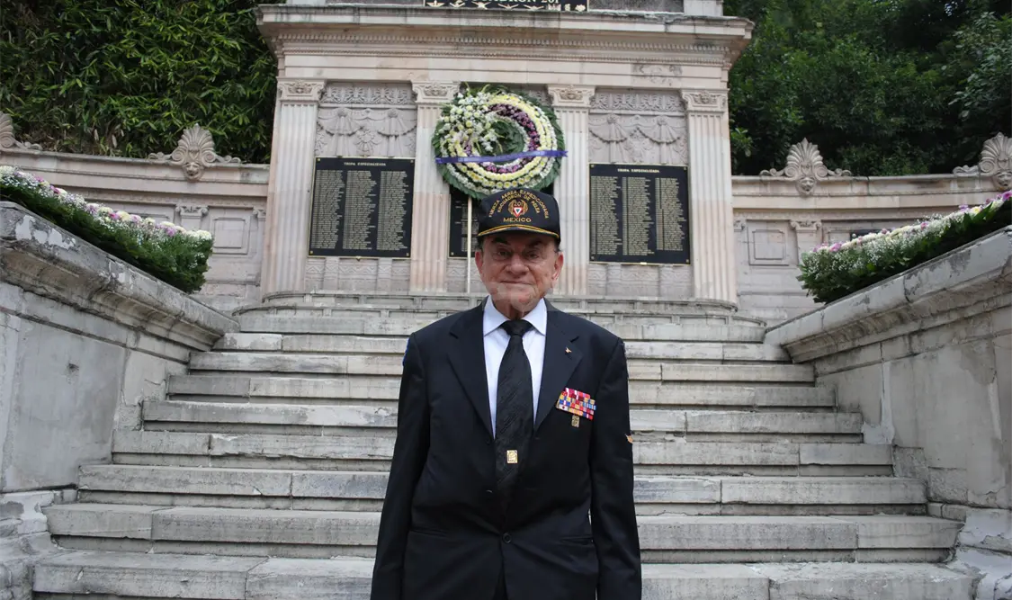 Fernando Nava, veterano combatiente de la Segunda Guerra Mundial.