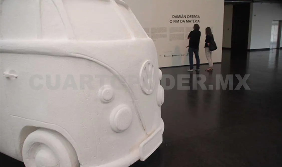 Exhiben piezas de arte hechas con unicel