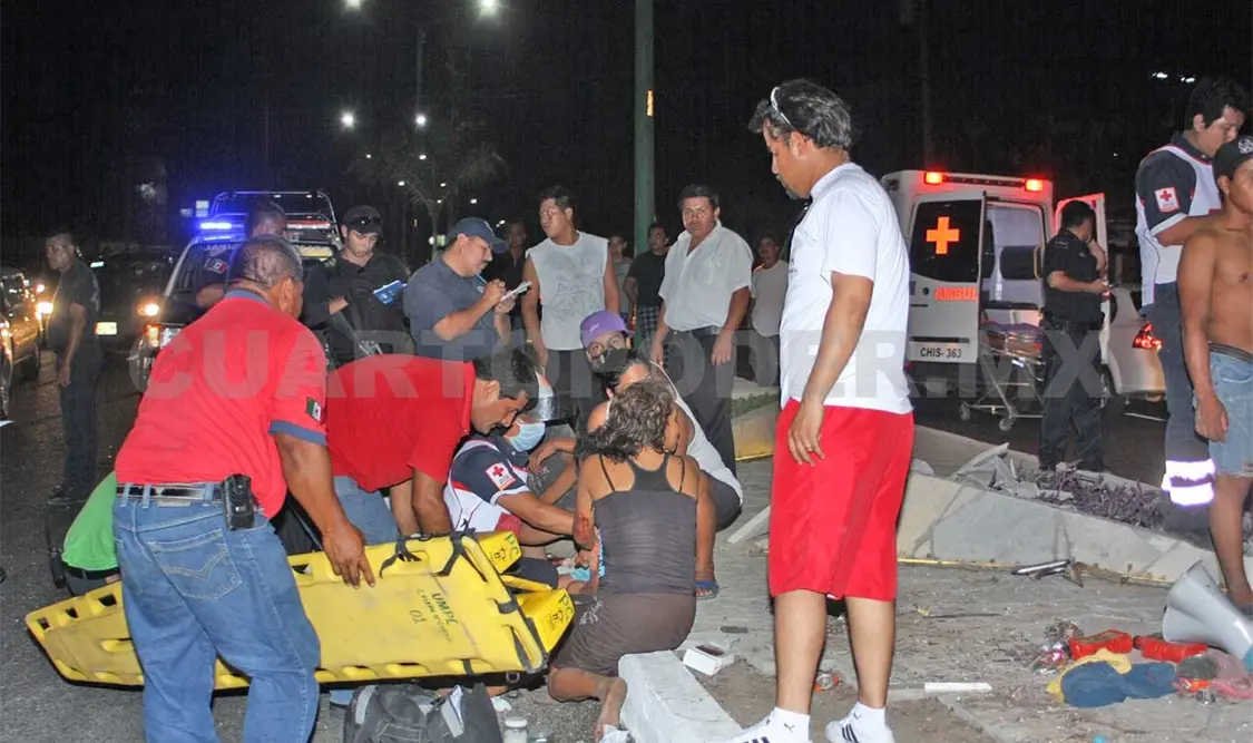 Nueve heridos en fuerte accidente