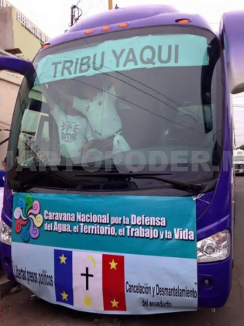 La Caravana Nacional por el Agua, el Territorio, el Trabajo y la Vida se realiza en varias zonas del país desde el 11 de mayo, a lo largo de 11 días.
