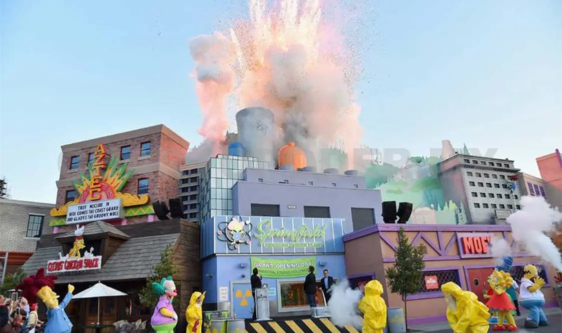 La ciudad de Los Simpson en tamaño real