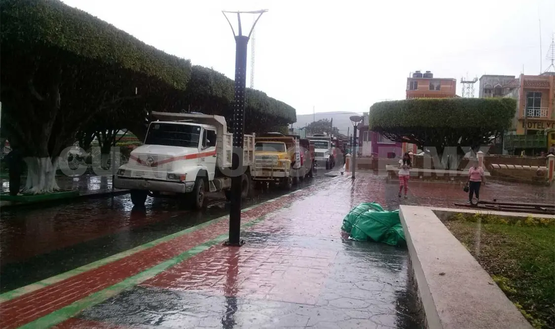 Bloquean el centro de la ciudad