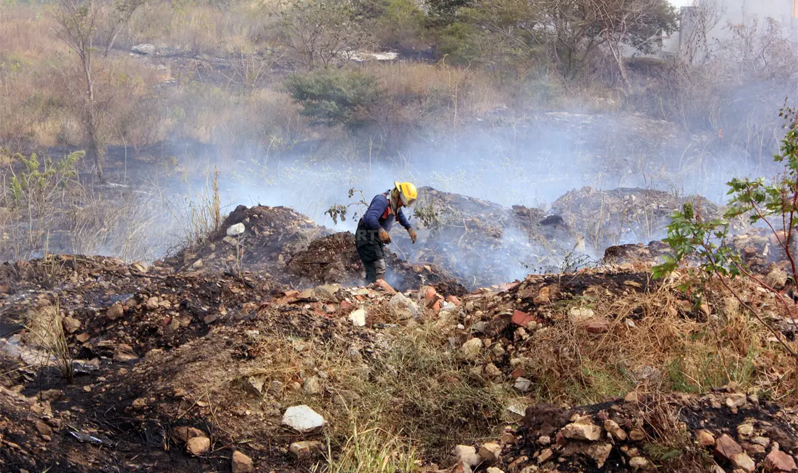 La quema de predios en zonas arboladas han acelerado la destrucción de las áreas verdes en Tuxtla * Alejandro Aguilar