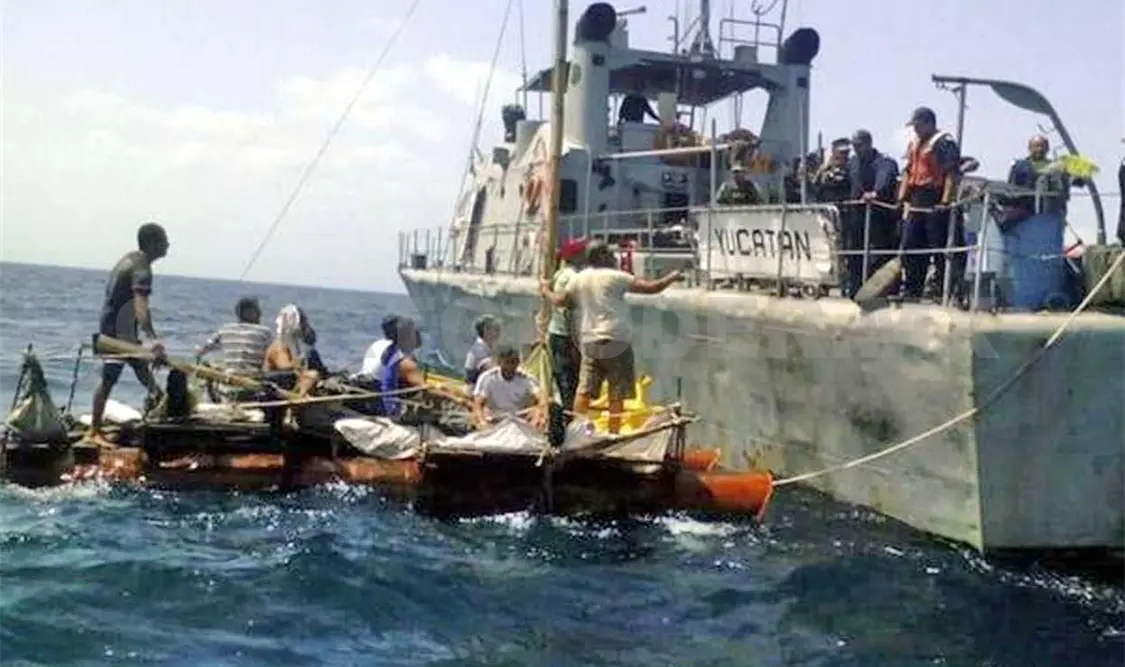 Marina rescata a 23 cubanos en Yucatán