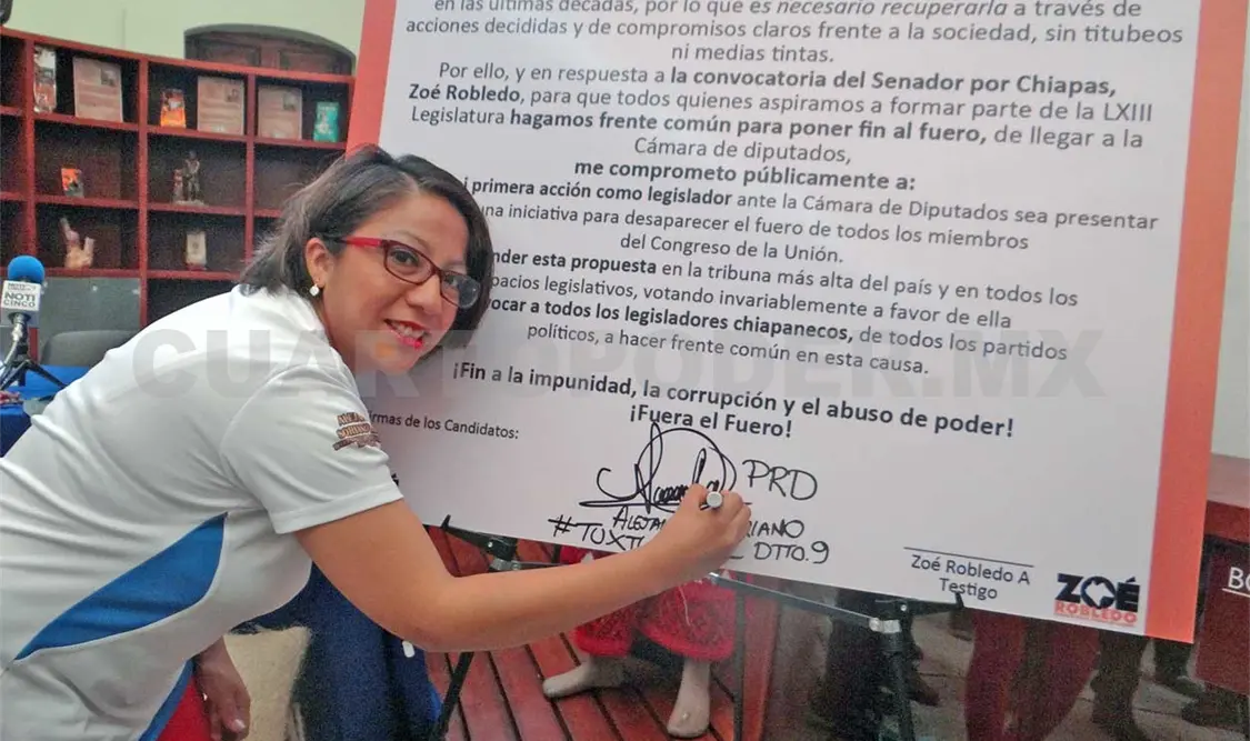 Alejandra Soriano propone desaparecer el fuero