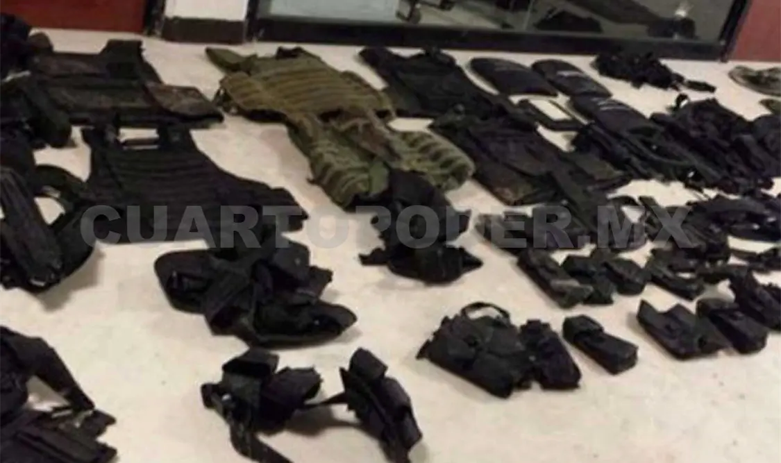 Aseguran arsenal en Reynosa