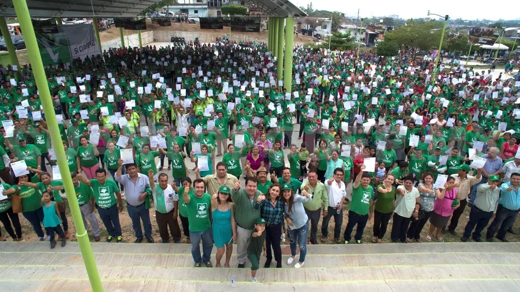 Activistas comprometidos con el Partido Verde