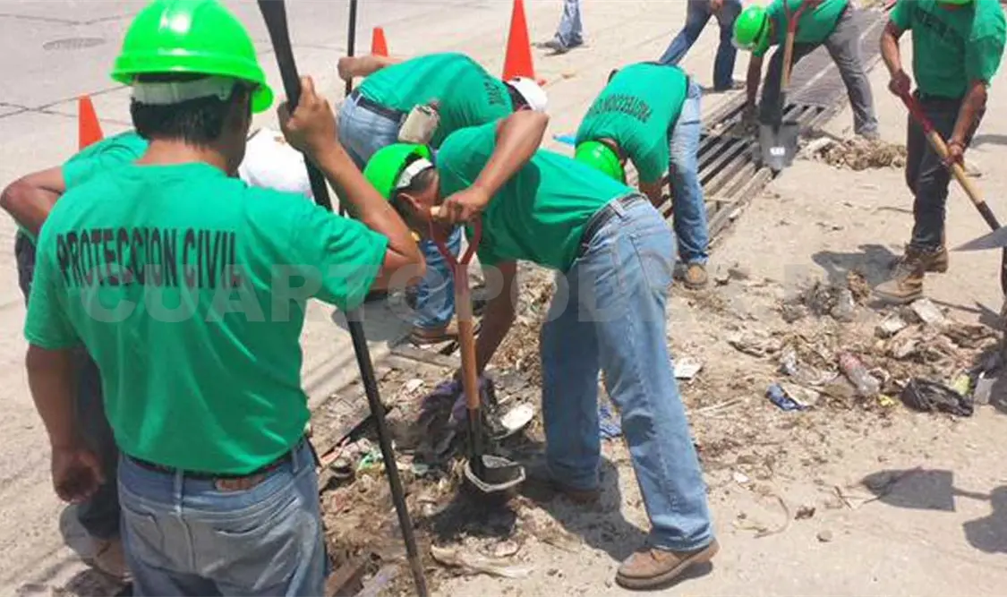 Autoridades de PC implementan acciones para evitar daños por lluvias. Cortesía