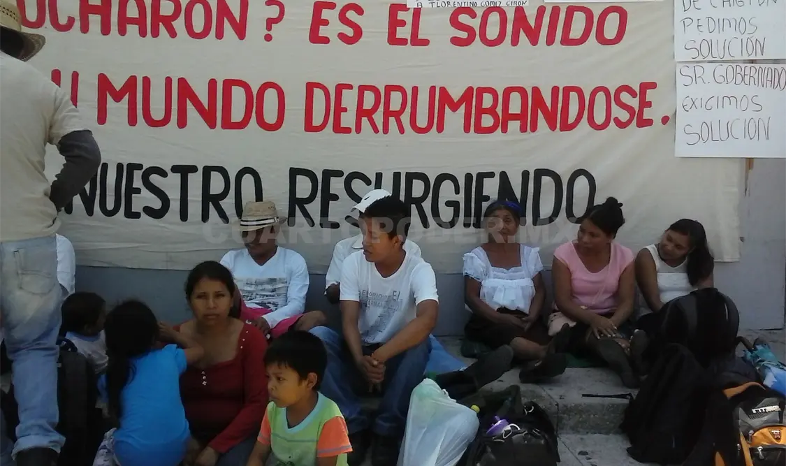 Desplazados de Chigtón, Ixtapa, buscarán la protección del Gobierno Federal. Sergio Granda. CP