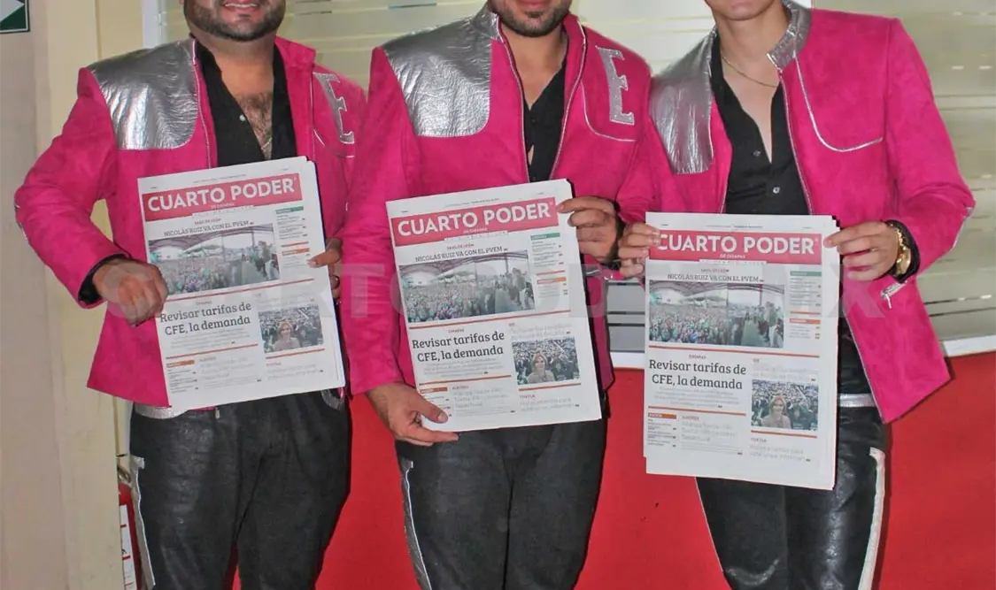 Gustavo Nava, Miguel Camacho y Jerry Flores