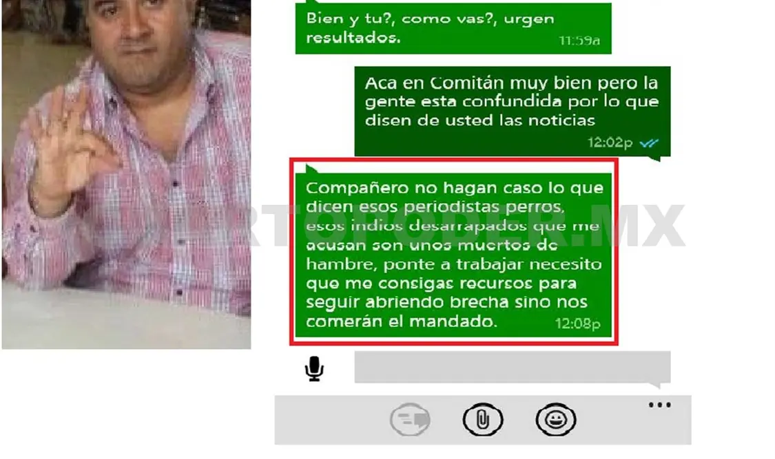 Acusan agresión verbal de dirigente estatal