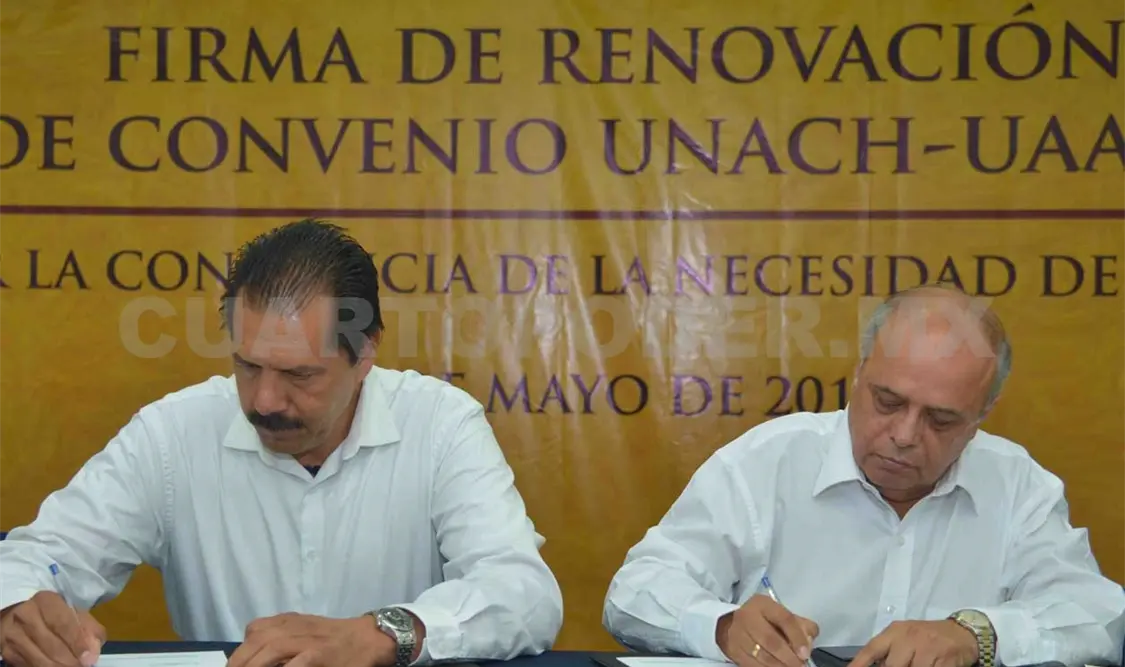 Firma convenio Unach para el desarrollo del campo