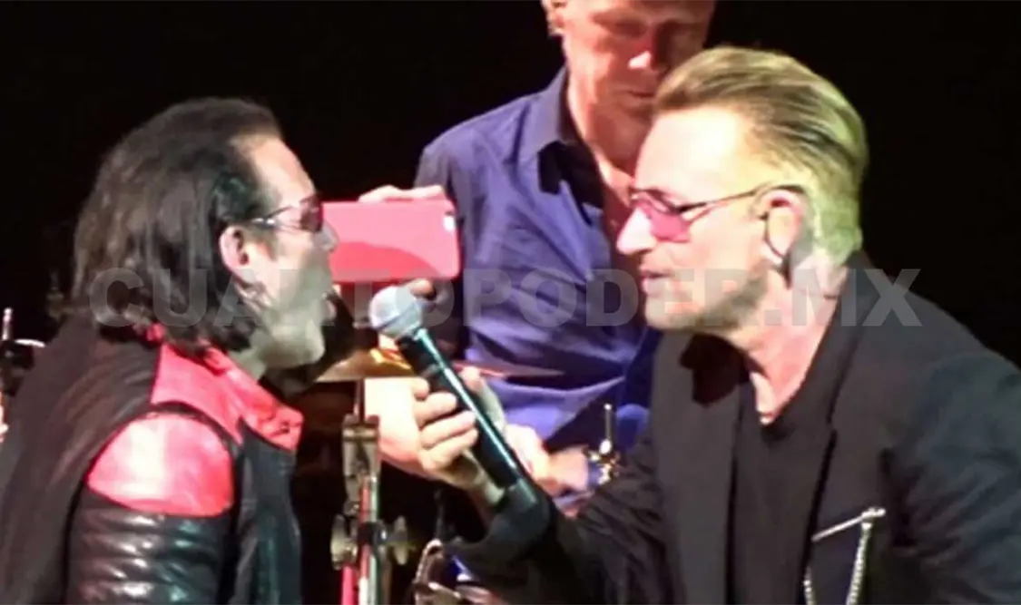 Imitador de Bono se llevó una sorpresa