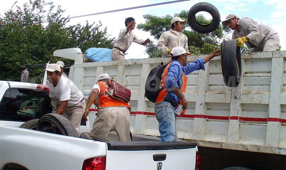 Operativo de limpieza en colonias