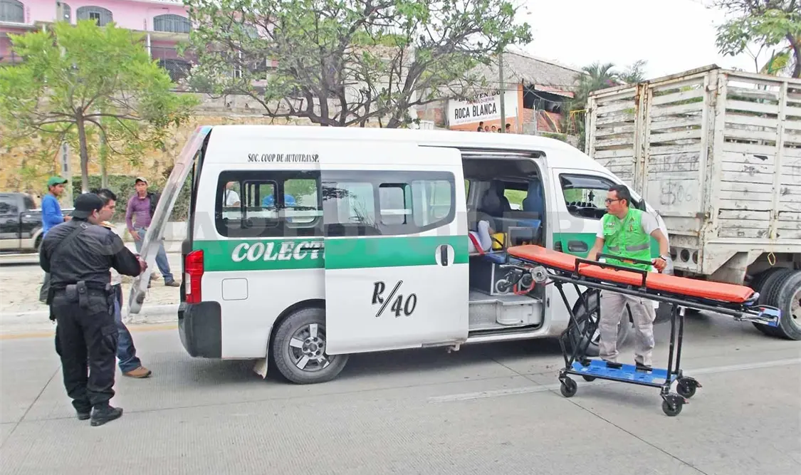 Seis heridos en colectivazo