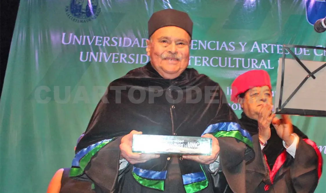 La ceremonia en honor de Eraclio Zepeda