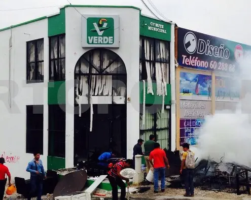 Instalaciones del PVEM en Tuxtla Gutiérrez.