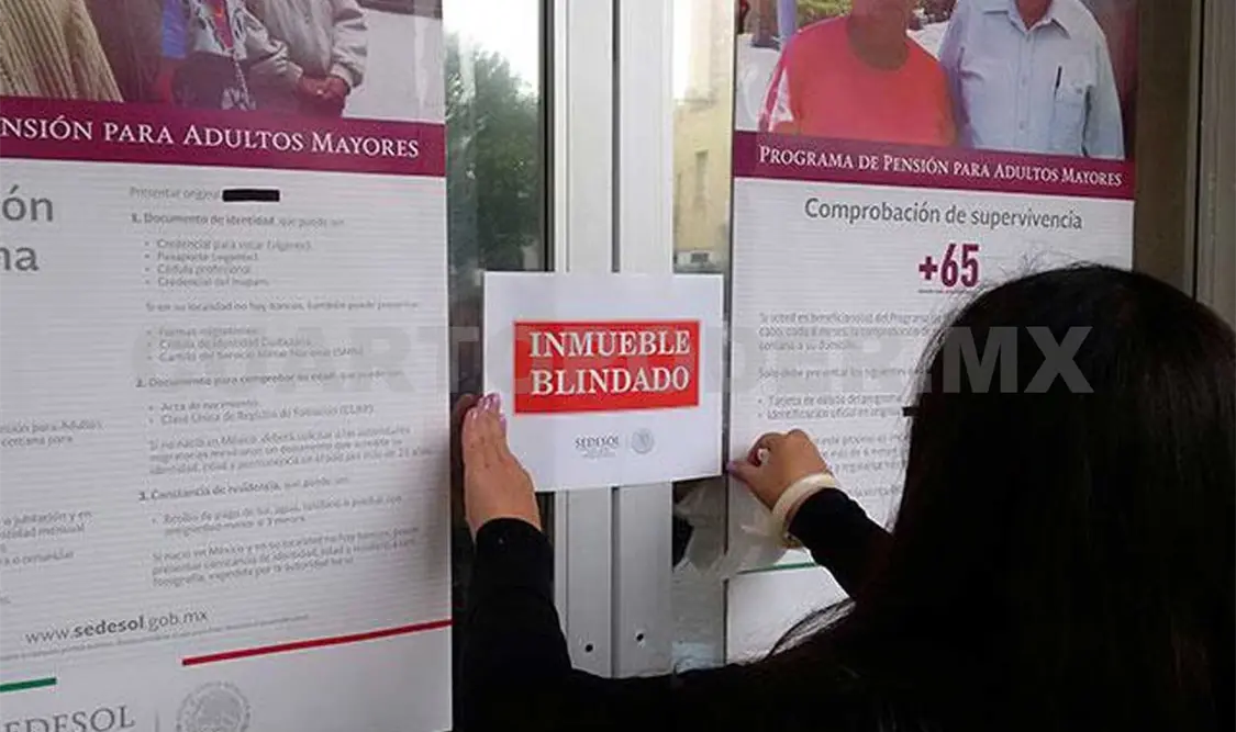 Se colocaron sellos de seguridad desde el viernes en vehículos y edificios. Agencias