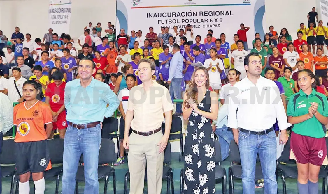 MVC asiste al inicio del Torneo de Fútbol Popular