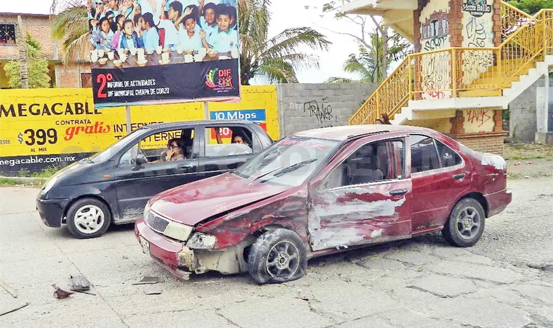 Cinco heridos en choques