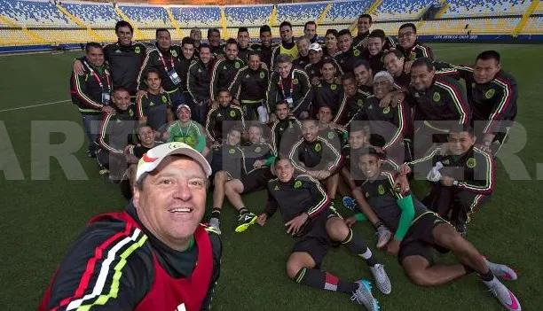 Selfie antes del debut en Copa América