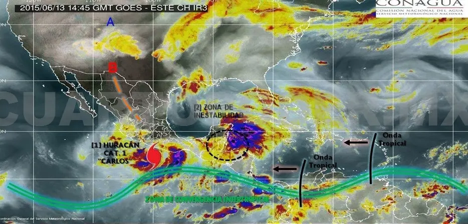 Carlos evoluciona a Huracán y cierran puertos a la navegación