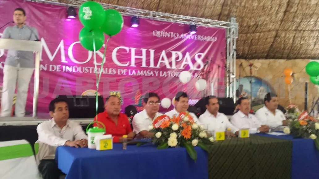 Industriales de la Masa y la Tortilla Somos Chiapas celebran su quinto aniversario. Cortesía. CP