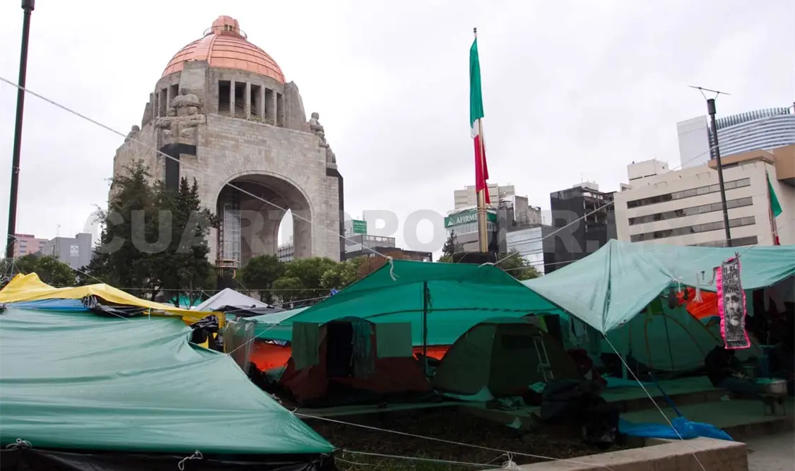 CNTE continuará en plantón magisterial