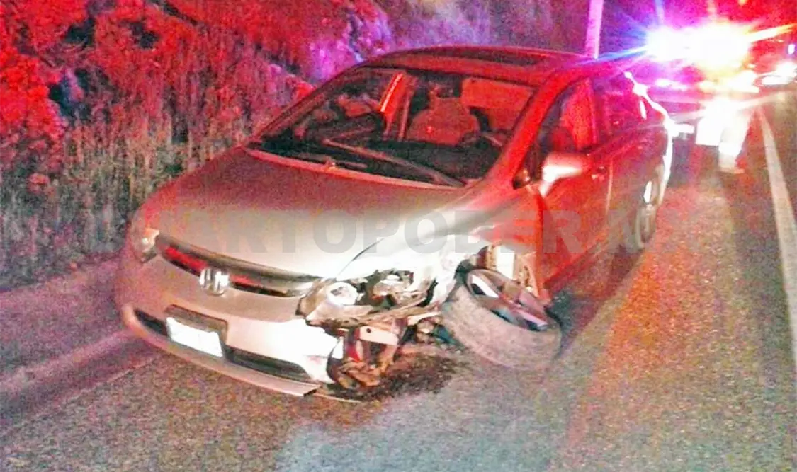 Lesionada en aparatoso accidente