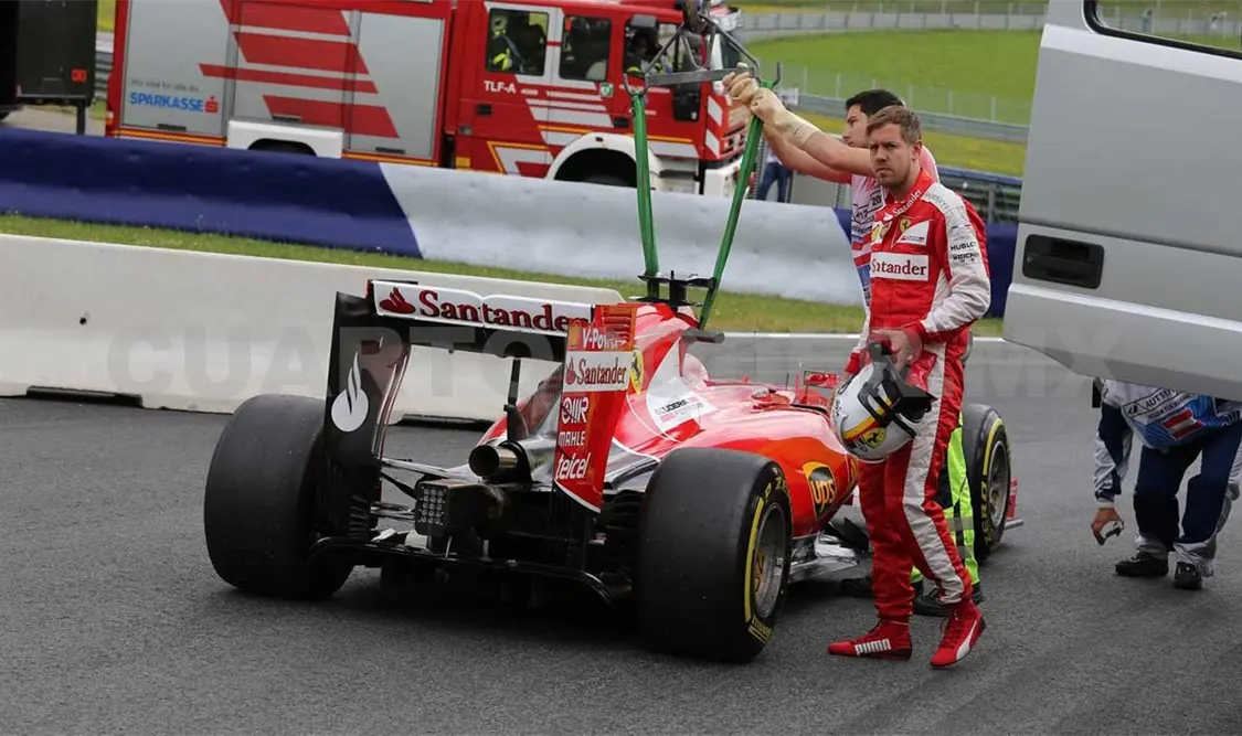 Vettel asusta en GP de Austria