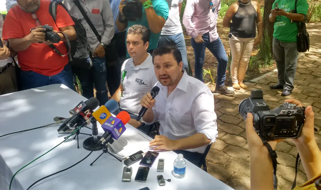 Fernando Castellanos Cal y Mayor, candidato a la presidencia municipal de Tuxtla Gutiérrez. Jonathan Cervantes / CP