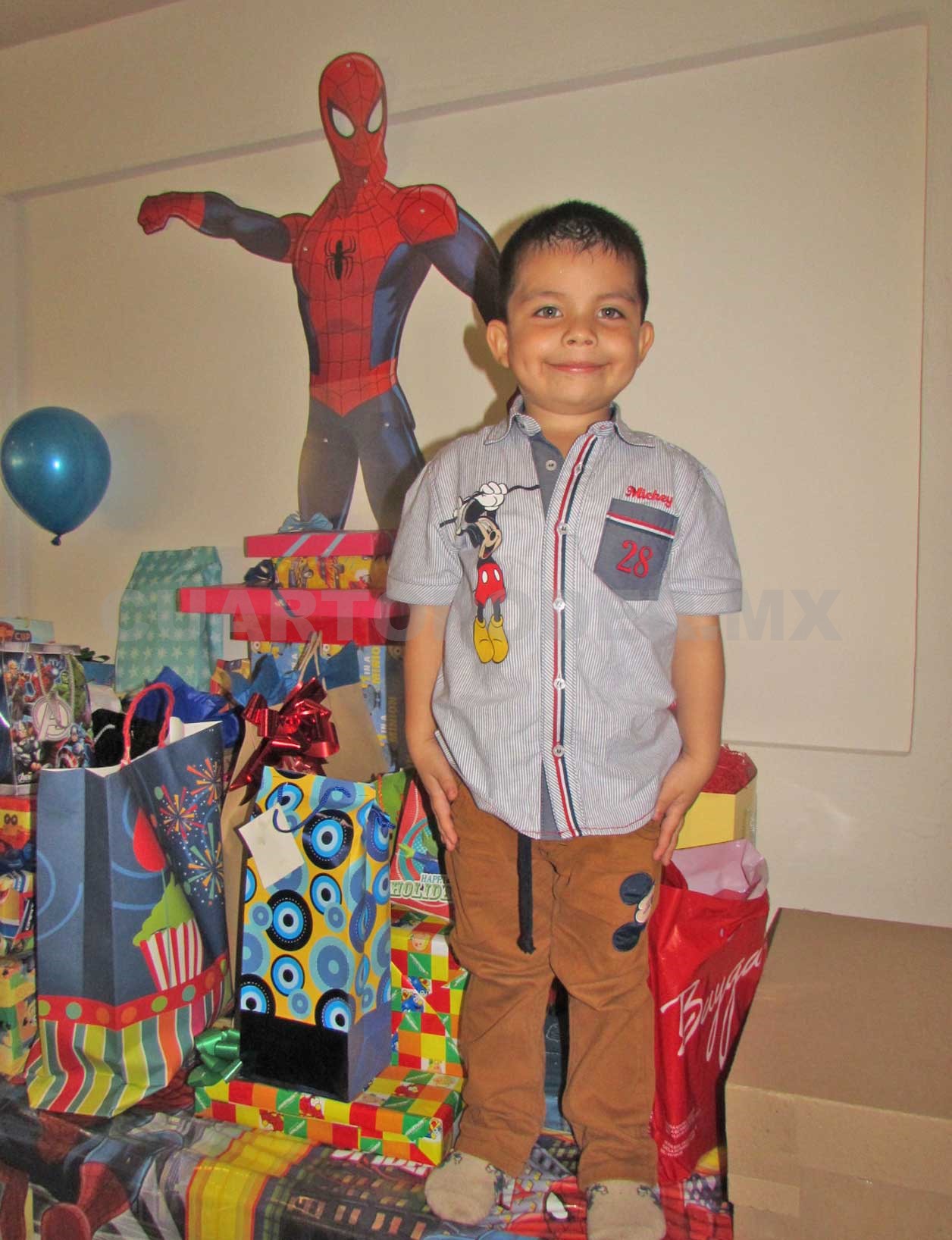 El pequeño Emiliano festejó su cumpleaños