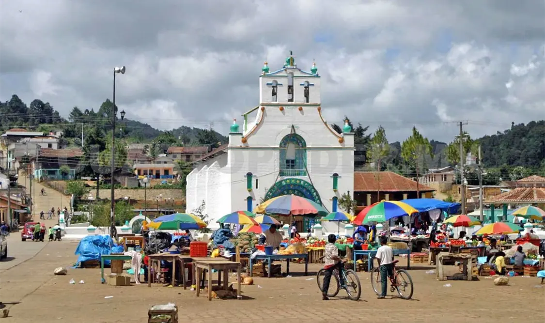 San Juan Chamula lugar donde se sitian los conflictos. Cortesía