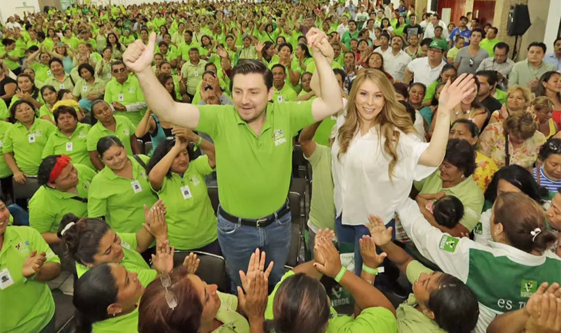 Castellanos Cal y Mayor en unión con los aspirantes del PRI. CP