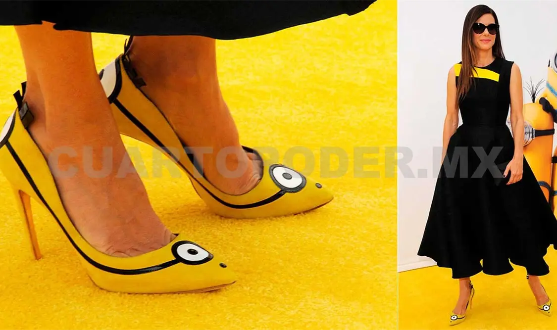 Sandra Bullock y sus zapatillas de Minions