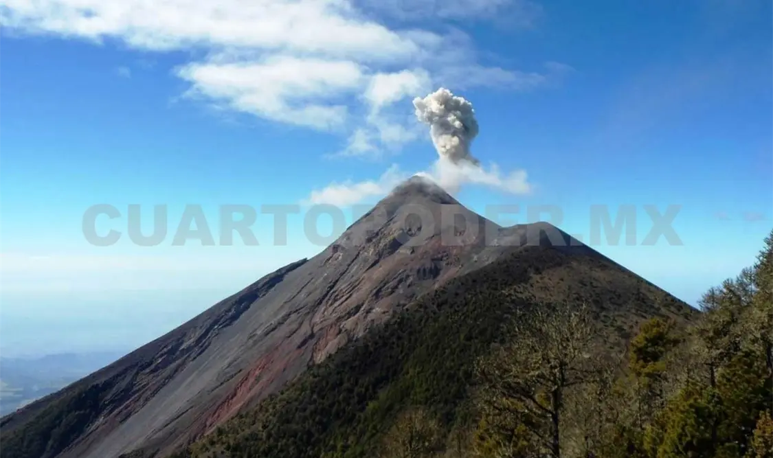 Chiapas, sin afectaciones tras erupción en Guatemala