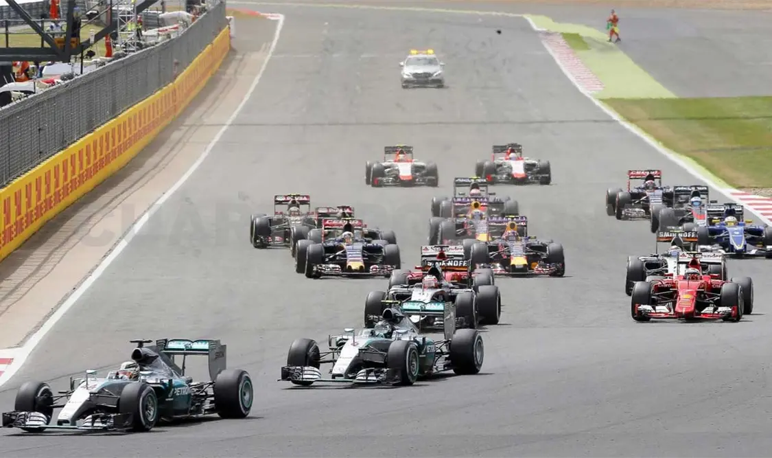 Victoria a Hamilton en Silverstone
