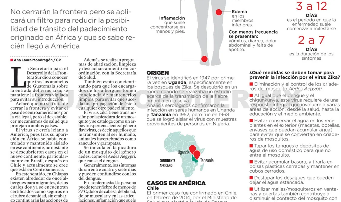 Toman medidas ante nuevo virus: el zika