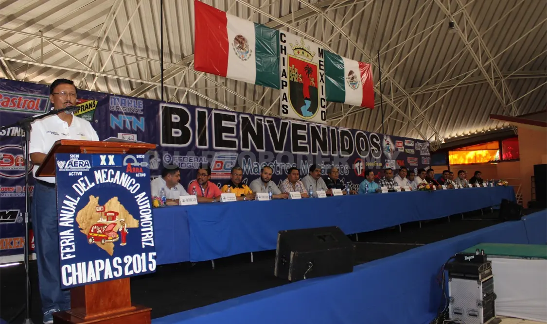 Empresarios e industriales relacionados con la mecánica automotriz realizan su encuentro anual en Chiapas. Cortesía. CP