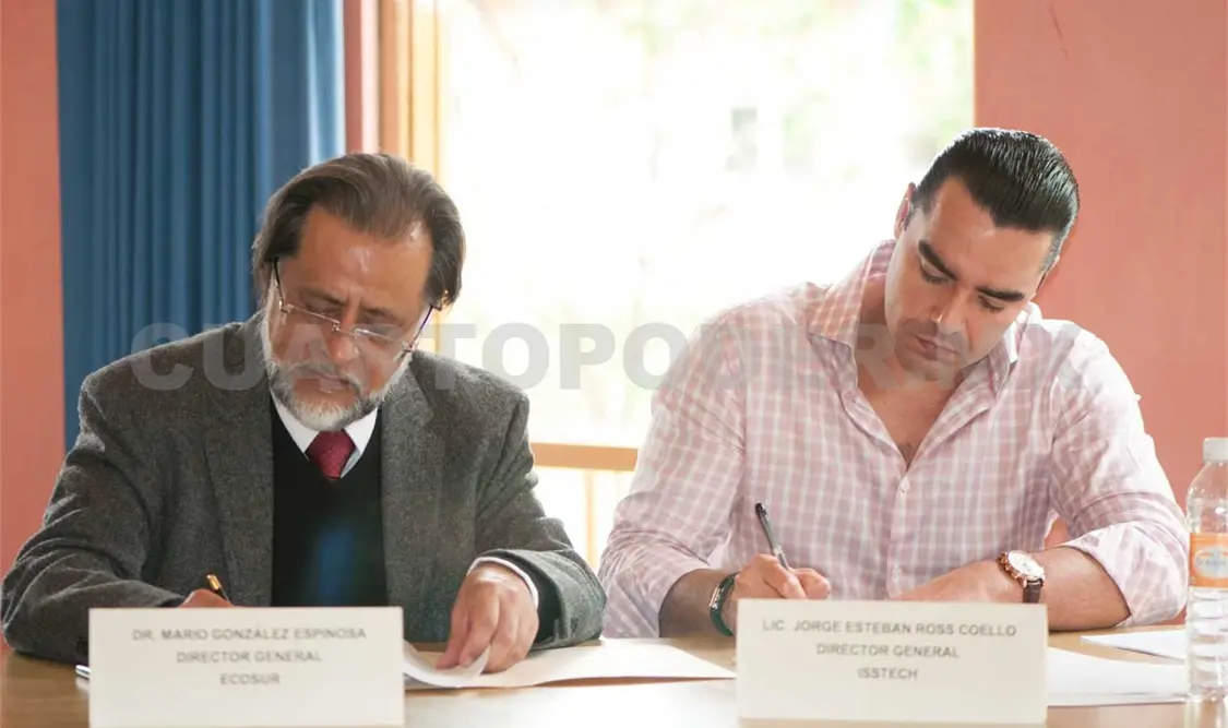 Isstech y Ecosur firman convenio de investigación