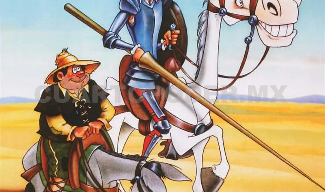 Una imagen de don Quijote y Sancho Panza