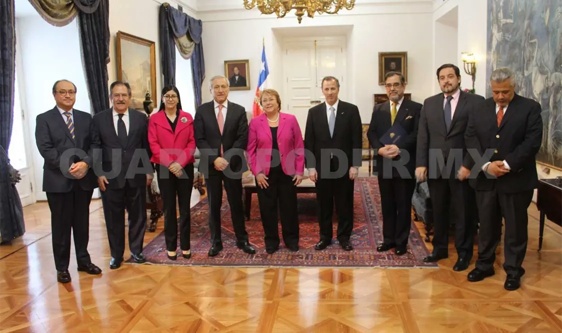 Presidenta de Chile recibe a José Antonio Meade