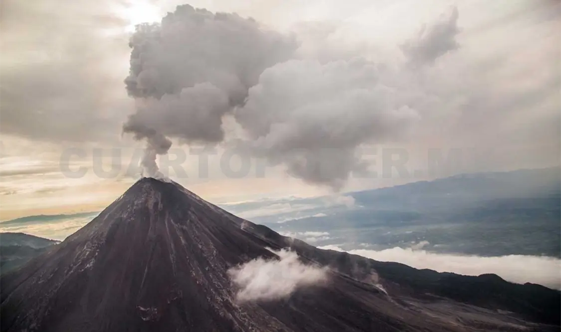 Incrementa actividad en el Volcán de Fuego
