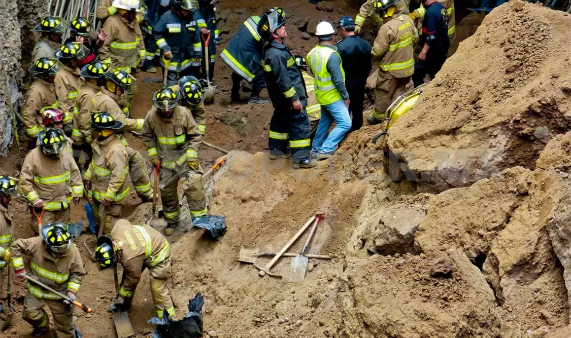 Una persona fallecida por derrumbe de obra