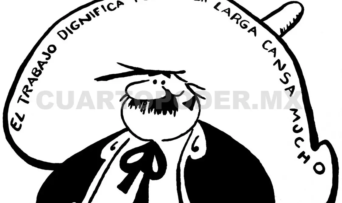 Una de las caricaturas de Abel Quezada