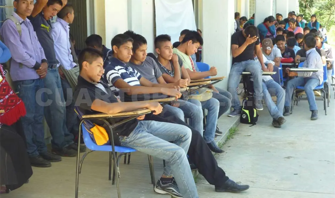 Los alumnos del Cobach plantel 155. Cortesía