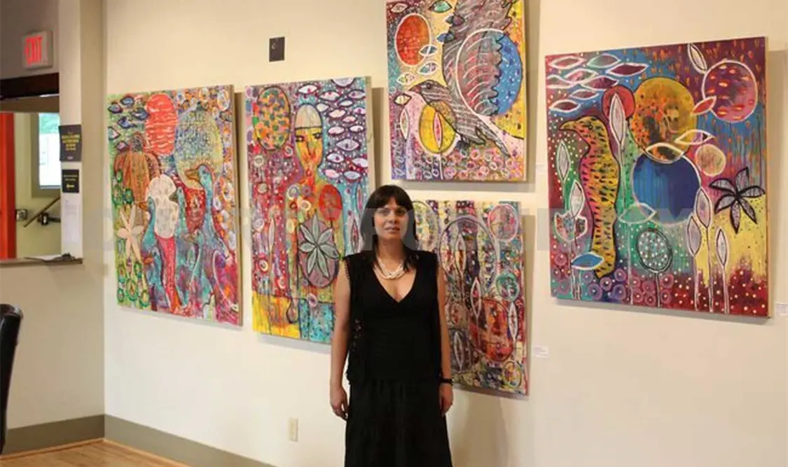 La artista presentó su exposición en Vancouver, Canadá. Cortesías