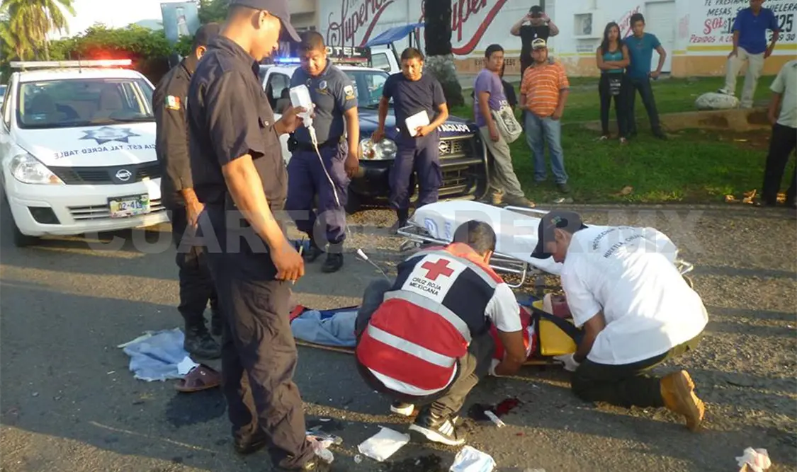 Grave, exdirector del DIF de Tuzantán al ser atropellado